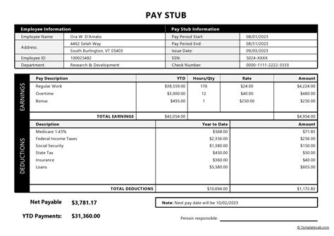 paystub phc